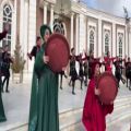 عکس رقص آذربایجانی شاد گروه هنری آیلان با دفنوازی - سال نو مبارک