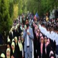 عکس سرود سلام فرمانده با حضور حاج ابوذر روحی در سواحل نیلگون خلیج فارس استان بوشهر