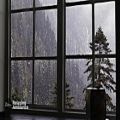 عکس صدای بارش باران پشت پنجره - مناسب برای مطالعه و خواب و آرامش