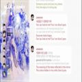 عکس توزیع خط آهنگ BLUE and GREY از گروه BTS به همراه متن ترانه رنگی شده
