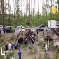 عکس (ویدئو) کنسرت بر روی تانک‌های سوخته روسیه