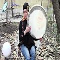 عکس تکنوازی دف - دف نوازی با ریتم آهنگ برگ خزان - موسیقی سنتی و اصیل ایرانی