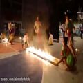 عکس قلاب کردن مدرن رقص بامبو