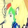 عکس ((My little pony((Rainbow dash and apple jack