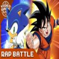 عکس Goku vs sonic the hedgehog rap battle