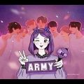 عکس lm army girl i like bangtan