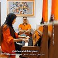 عکس اجرای پیانو آهنگ دلیار توسط هنرجوی عباس عبداللهی مدرس پیانو