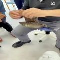 عکس ساخت پای مصنوعی برای جوان ژاپنی، به قدری خوب ساختنش اصلا مشخص نیست یک پاش مصنوعی