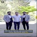 عکس رضا آرش نیا مدرس مشهور زبان در کنار گروه ایماژ