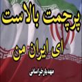 عکس مهدیارخراسانی گل کاشت با این شعر برای پرچم ایران پرچمت بالاست ای ایران من