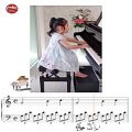 عکس اجرای درس ۷۴ بیر توسط کودک ۵ ساله با پیانو | آموزش پیانو