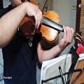 عکس صوت سنجی نوازندگی ویلن با پیزوسیگنال Violin and PiezoSignal