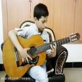 عکس آهنگ پلنگ صورتی با گیتار توسط راسپر محمدی ده ساله
