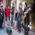 عکس اجرا گروه چند نوازنده ایرانی در خیابان در استانبول تركیه 1395