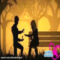 عکس انیمیشن زیبای عاشقانه با آهنگ فارسی - طلاق نه