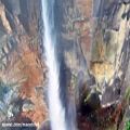 عکس آبشار کوهستان سبز