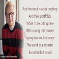 عکس Ed Sheeran - What Do I Know (Lyrics)