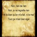 عکس Non, Je Ne Regrette Rien (Lyrics) - Edith Piaf