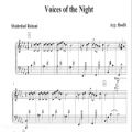 عکس نت پیانو صدای شب voices of the night
