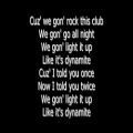 عکس Taio Cruz - Dynamite - with the right lyrics on screen