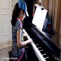 عکس الهه ناز نوازندگی پیانو توسط مژده آقاداداشی