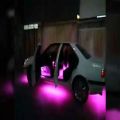 عکس ست کردن رنگ نور ماشین با لباس شما