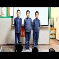 عکس اجرای سرود معلم سه دانش آموز
