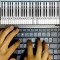 عکس آموزش آهنگ پیانو - nostalogia اثر کلایدر من با لپ تاپ