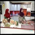 عکس آموزش سبزی آرایی با هویج و خیار(خانم نادری)
