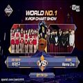 عکس اعلام دومین برد گروه wanna one در M COUNT DOWN