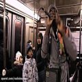 عکس رادیو بیتباکس : اجرای بیتباکس در قطار نیویورک