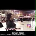 عکس مجید خراطها خواننده معروف اومده تو بین الحرمین آمده ام شاه پناهم بده رو میخونه