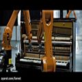 عکس نواختن یک آلبوم موسیقی کامل توسط روبات ها
