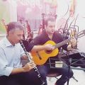 عکس همنوازی گیتار وکلارینت توسط علیرضاواحدی وعباس امیری