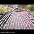 عکس خوندن دسته جمعی ترانه مرتضی پاشایی سر صف مدرسه دخترانه