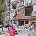 عکس لالایی کوردی برای کودکان مناطق زلزله زده استان کرمانشاه