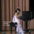 عکس پیانو از والری كیم(8سالگی)-Chopin,Nocturne No.20 in C minor