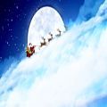 عکس پرواز بابانوئل در آسمان + آهنگ کریسمس(پیانو) | 2 ساعت
