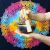 عکس کاسه تبتی دست ساز اصل _ طرح مشکی طلایی _قطر ۱۵